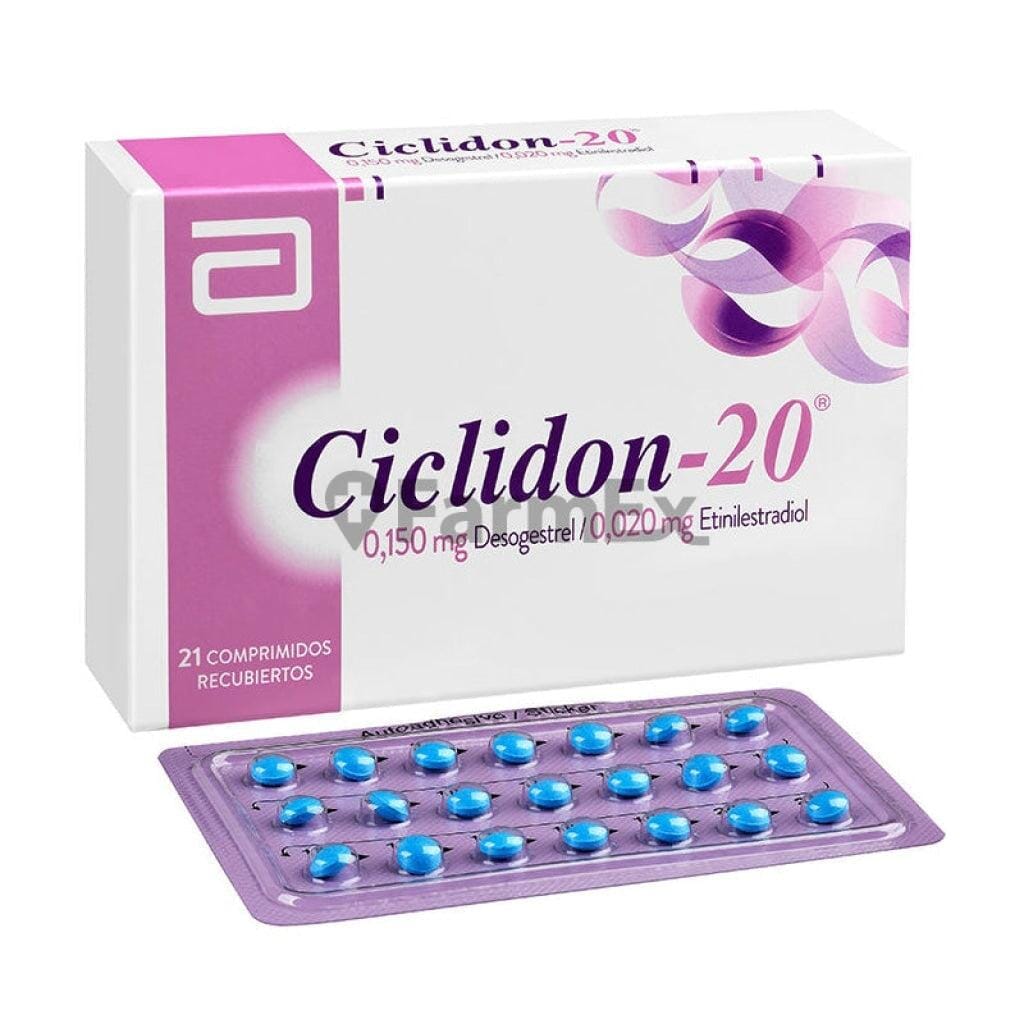 Ciclidon 20 x 21 Comprimidos susc-1 de 6 meses Farmex-Suscripciones-Persistente